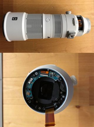 Listed as "junk", the lens had clearly been dissembled (images: Yahoo! Japan / gxgrm 822)