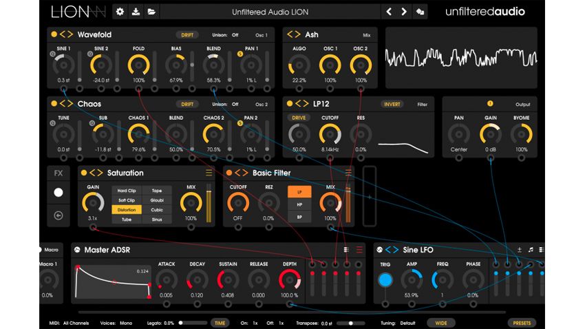Unfiltered Audio’s Lion plugin aims to be “king of the synthesis jungle”