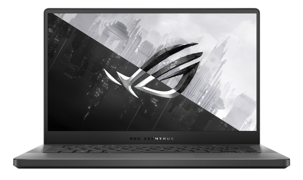 Close up of the Asus Zephyrus G14 gaming laptop's screen