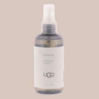 flat lay image of ugg protector spray