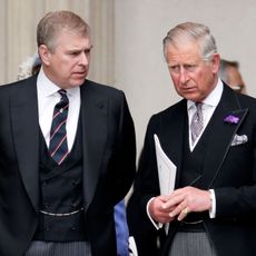 london, united kingdom june 05 embargoed for publication in uk newspapers until 24 hours after create date and time prince andrew, duke of york and prince charles, prince of wales attend a service of thanksgiving to celebrate queen elizabeth iis diamond jubilee at st pauls cathedral on june 5, 2012 in london, england for only the second time in its history the uk celebrates the diamond jubilee of a monarch her majesty queen elizabeth ii celebrates the 60th anniversary of her ascension to the throne thousands of wellwishers from around the world have flocked to london to witness the spectacle of the weekends celebrations photo by max mumbyindigogetty images