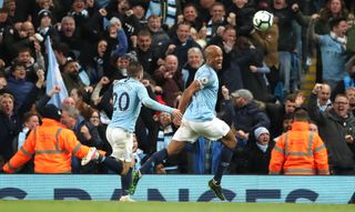 Kompany scored a brilliant winner against Leicester to edge City closer to the title