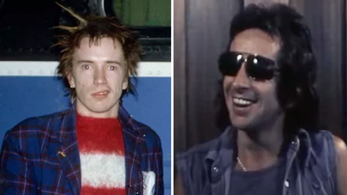 Johnny Rotten and Bon Scott