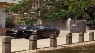 Car chase in Fast Five