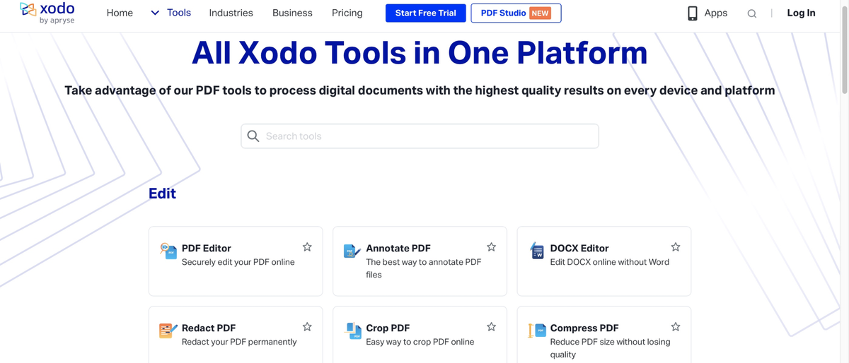 Xodo by Apryse during our review process