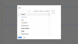 Google Slides adding fonts