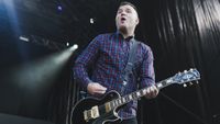 Chad Gilbert of New Found Glory performs on stage during Slam Dunk Festival at Millennium Square on May 28, 2016 in Leeds, England. 