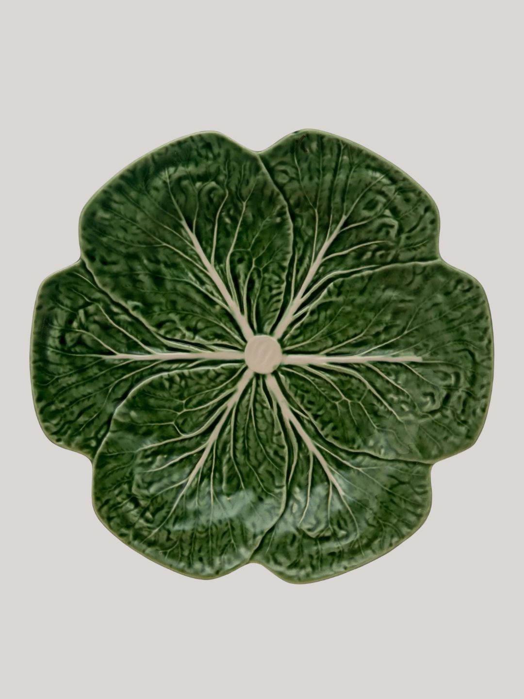 Bordallo Pinheiro, Cabbage Earthenware Dinner Plate