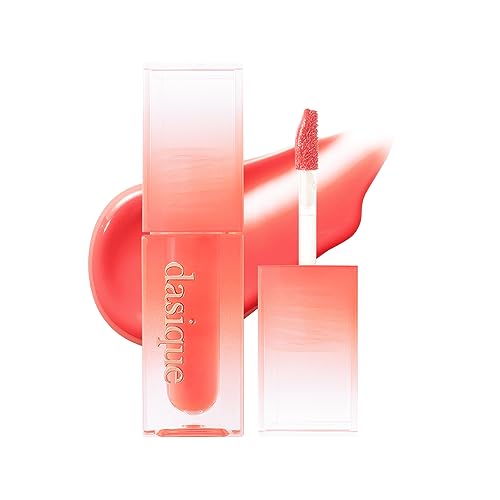 Dasique Juicy Dewy Tint | G#13 Coral Fizz 0.12 Oz | K-Beauty | Light Application With Moisture | Long-Lasting | Glossy Lip Stain | Non-Sticky | Vegan, Cruelty-Free