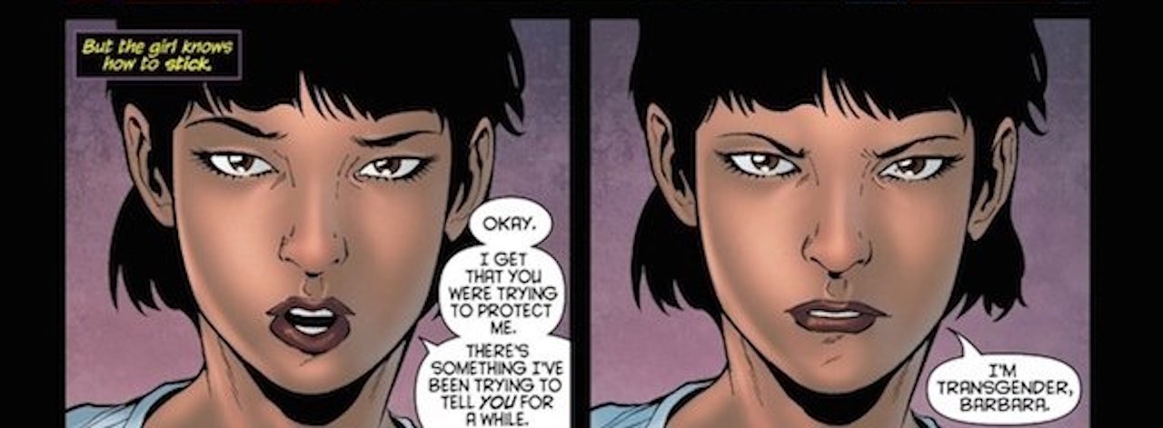Alysia Yeoh in Batgirl comics, coming out as transgender