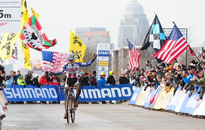 Katie Compton (USA) had to settle for 2nd place today