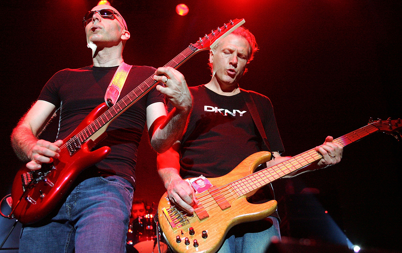 Joe Satriani performs on stage during the Joe Satriani Down Under Tour at Metropolis Fremantle on March 22, 2005 in Perth, Australia.