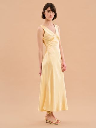 Omnes, Iris Maxi Dress in Yellow