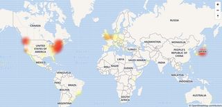 DownDetector Twitter outage map for January 2020