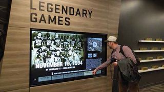 Interactive displays at Colorado University’s Champions Center provide visitors with an engaging way to learn about its sports programs’ history.
