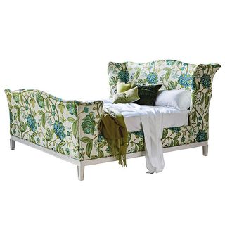 Churchill bed in green floral hues