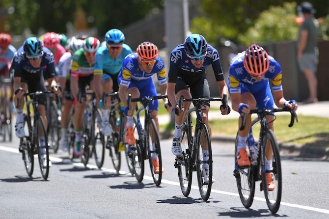 Deceuninck-QuickStep worked hard for their leader, Elia Viviani, on the final lap
