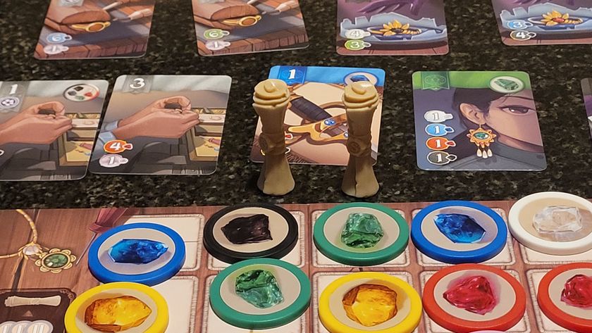 Splendor Duel board and components closeup