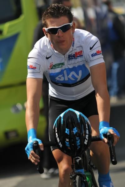 Team Sky's Ben Swift looked cool after winning stage two.