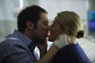 Joseph and Faye kiss