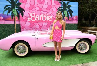 Margot Robbie attends the press junket and photo call For "Barbie" at Four Seasons Hotel Los Angeles at Beverly Hills on June 25, 2023 in Los Angeles, California.