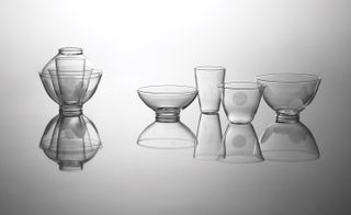 Different types of glasses and cups