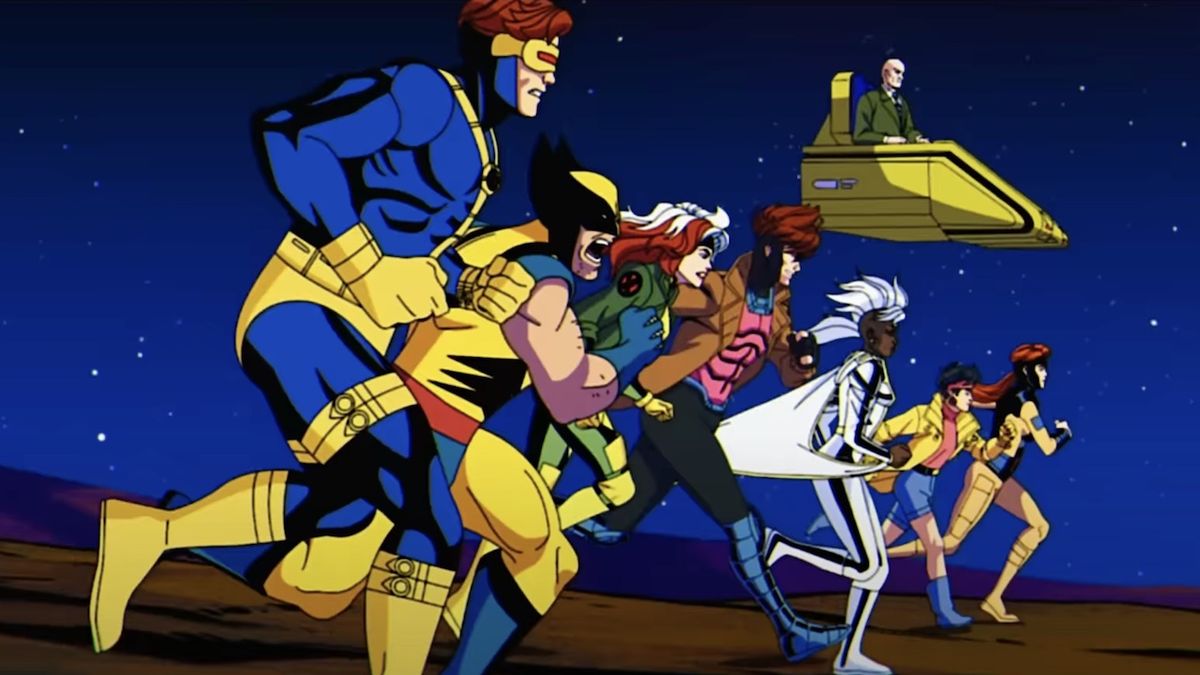 The X-Men running into battle in X-Men &#039;97 opening credits