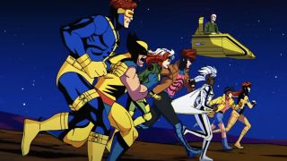 The X-Men running into battle in X-Men '97 opening credits