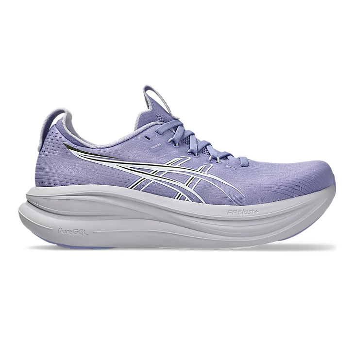 women's running shoes against white background