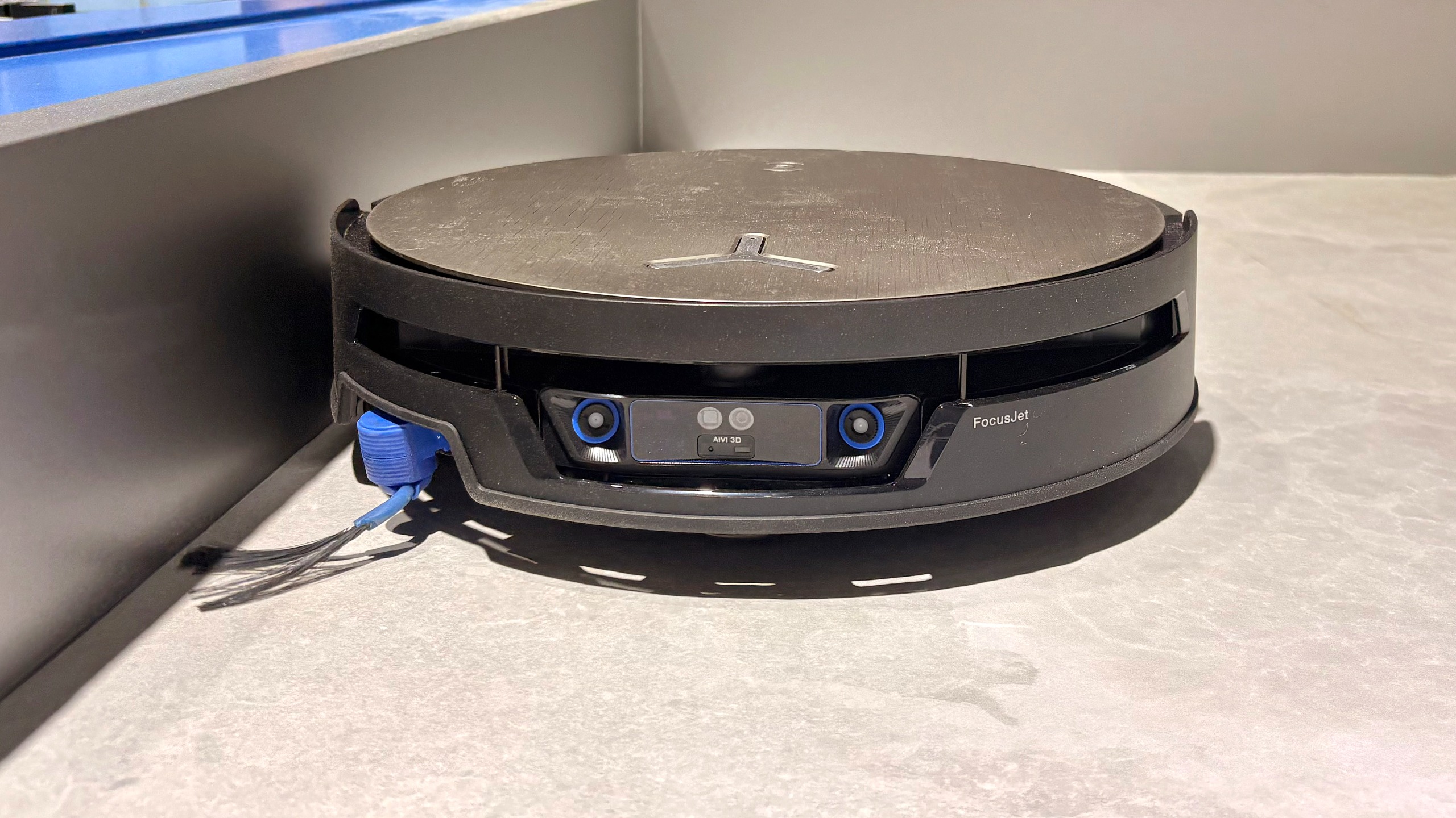 Close-up of the new Ecovacs Deebot X12S robot vacuum at IFA 2026 in Berlin