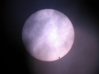 Venus Transit with Clouds