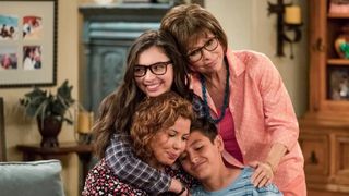 Clockwise from left, Justina Machado, Isabella Gomez, Rita Moreno and Marcel Ruiz in "One Day at a Time"