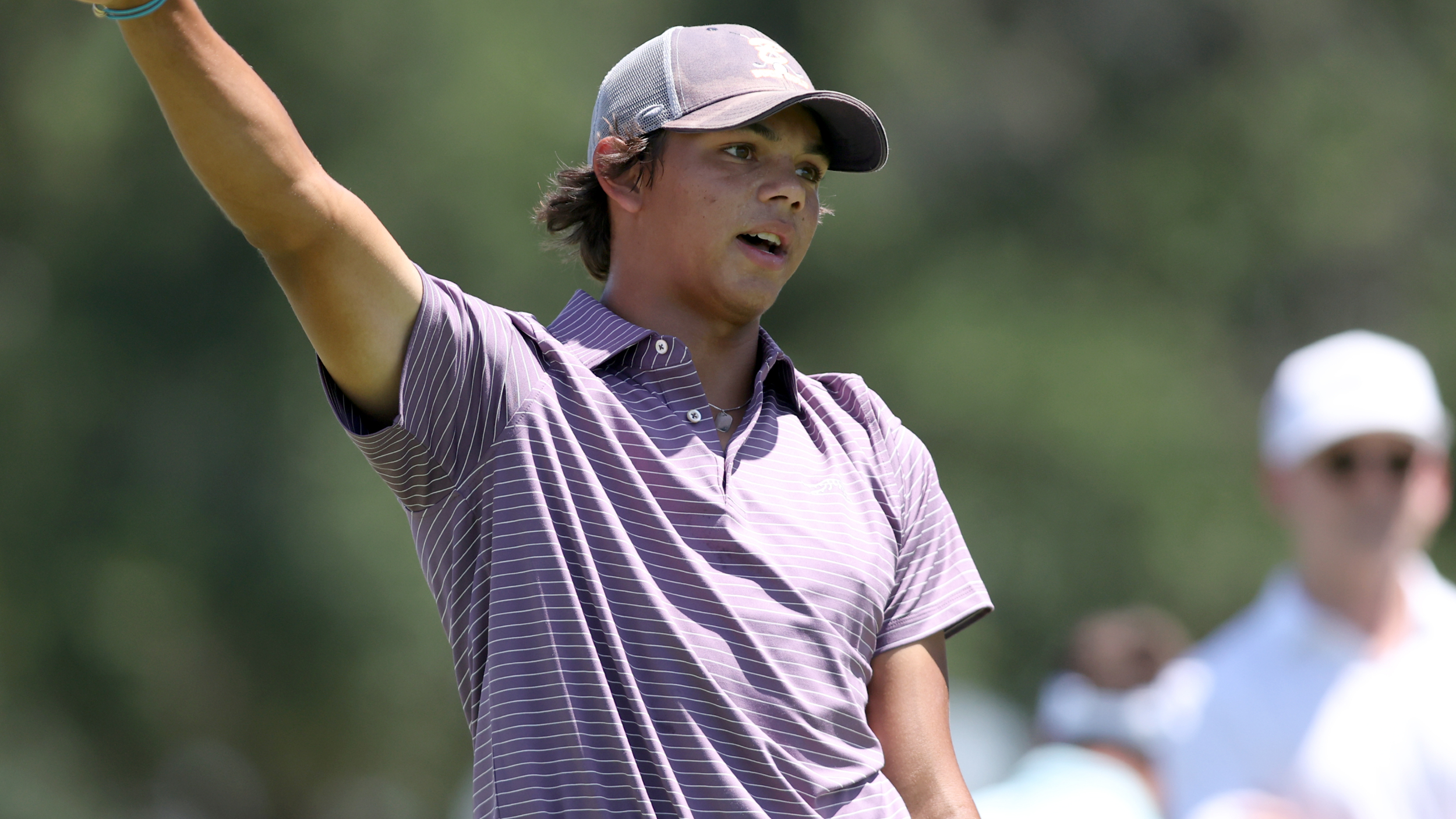 Charlie Woods at the US Junior Amateur 