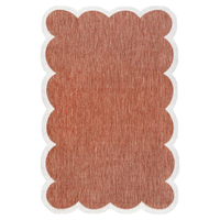 JONATHAN Y Alice Two-Tone Scalloped Indoor/Outdoor Rug