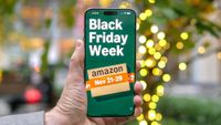 Amazon Black Friday Week shown on iPhone screen