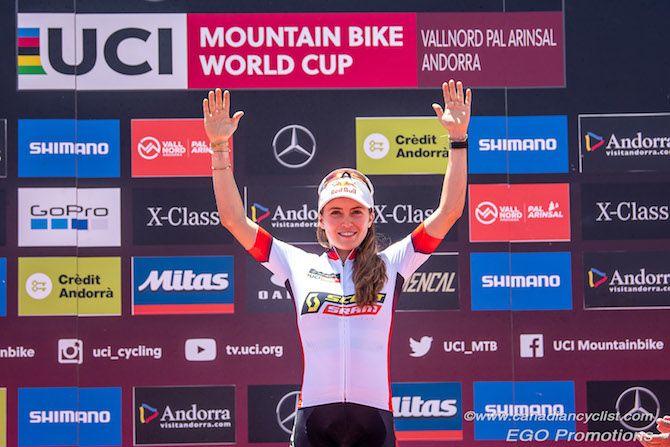 World Cup leader Kate Courtney (Scott-SRAM MTB Racing)