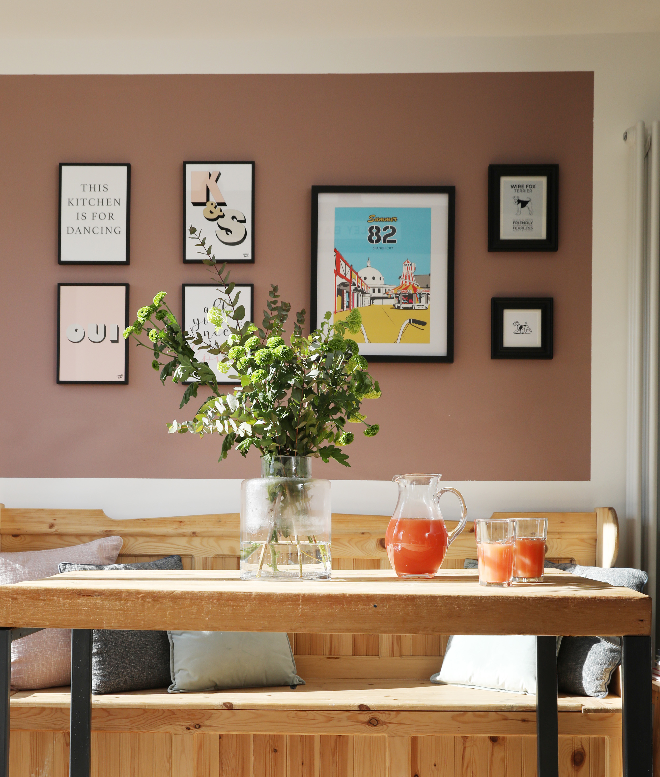 sulking room pink kitchen walls