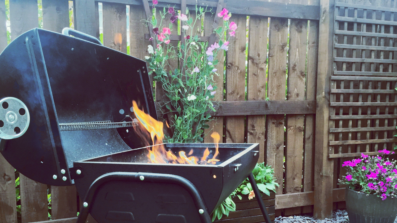 clean barbecue with beer