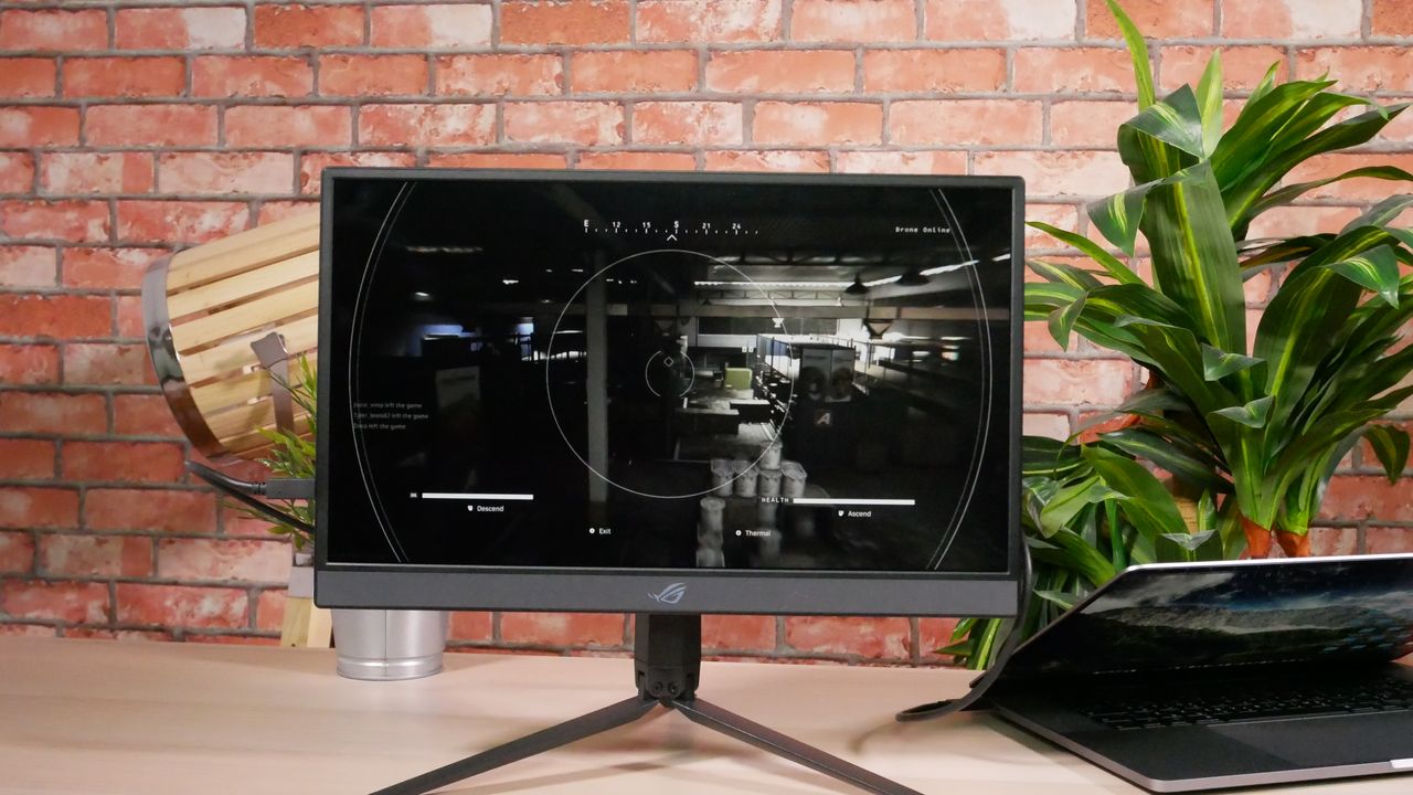 Asus ROG Strix XG17AHPE during our review