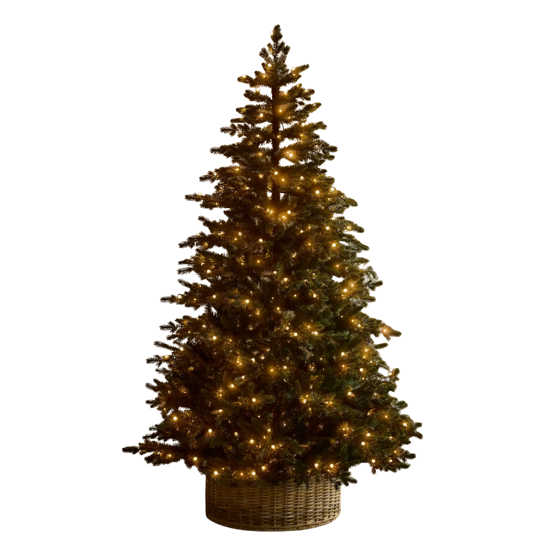 Terrain, Artificial Pre-Lit Crystal Berry Spruce Tree, 7&amp;rsquo;