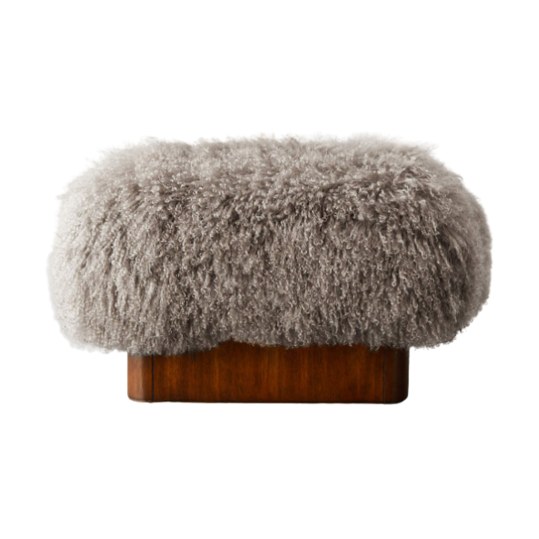 Pelosa Sheepskin Ottoman