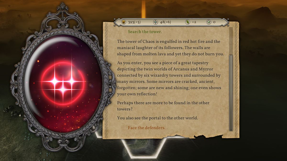 Master of Magic in-game overview.