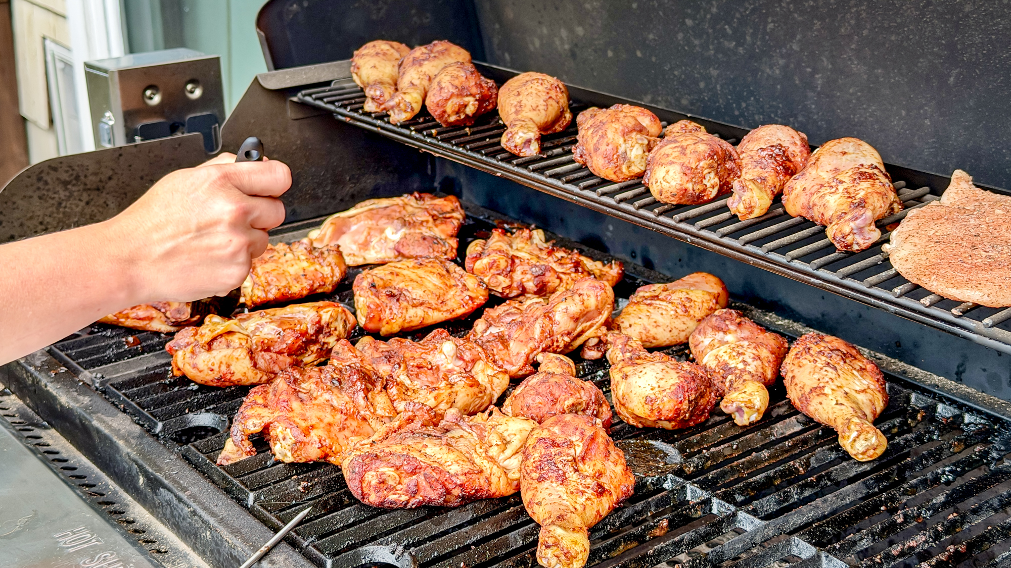 Rectec X-Fire Pro 825 grill and food