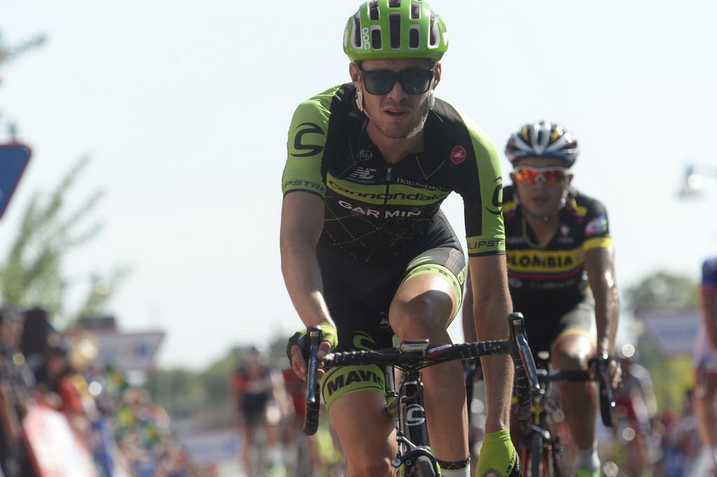 Alex Howes (Cannondale-Garmin) crosses the line