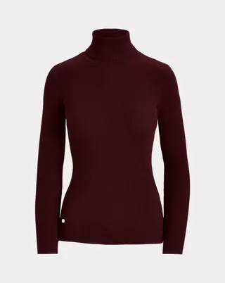 ralph lauren, Ribbed Turtleneck Sweater