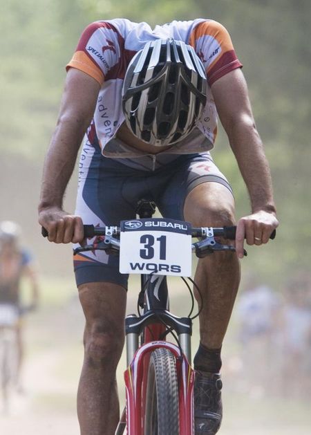 Elite racer Chris Peariso (Adventure 212 / Specialized) crossed the line in 4th seconds behind the sprint, after leading out for his teammate Darrin Braun.