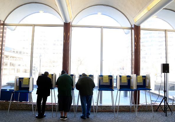 Voters in Milwaukee.