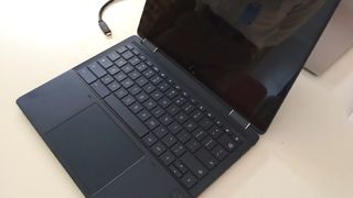 A photo of the HP Dragonfly Chromebook