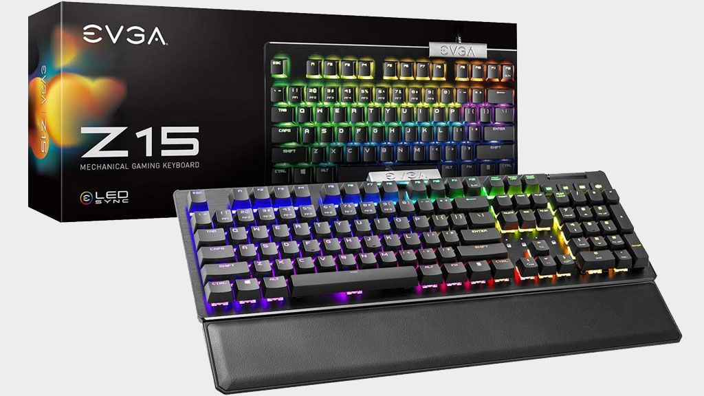 EVGA&#039;s Z15 gaming keyboard with swappable mechanical switches is down to $50