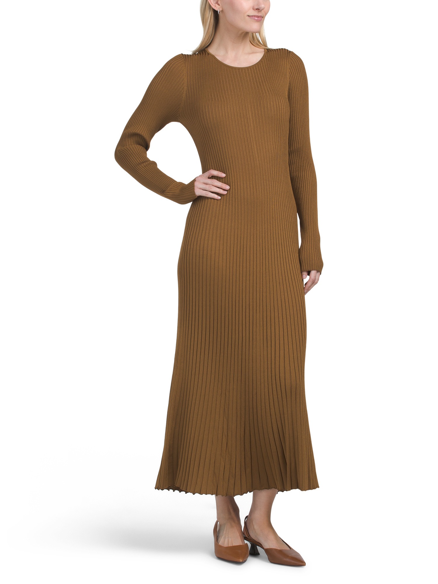 TOCCIN, Meadow Skinny Long Sleeve Maxi Dress